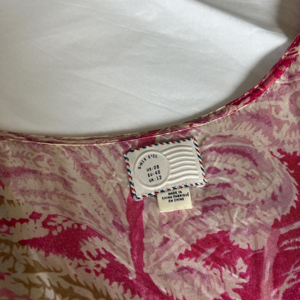 Anthropologie Pink Flowy dress - Picture 5 of 5